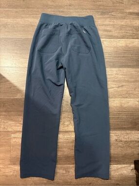 FIGS Yola High-Waisted Straight-Leg Scrub Pants Slate Blue Size Small